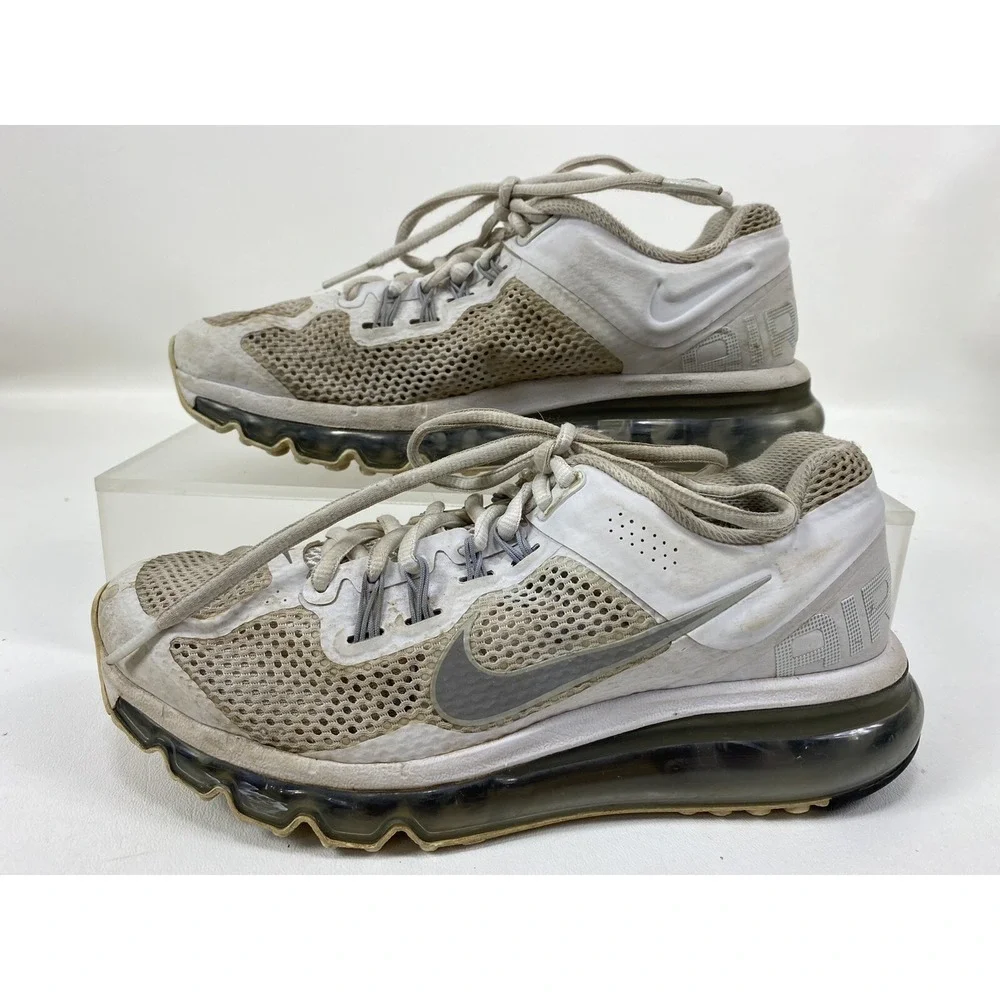 Nike Air Max  Running Shoe Platinum White Women‎ Size 7 555363 100